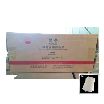 high quality Kunlun brand fully refined paraffin wax wholesale in carton